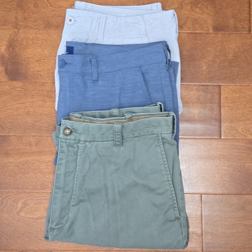 Men's Shorts Bundle 3pc George Izod Island Republic Size 34